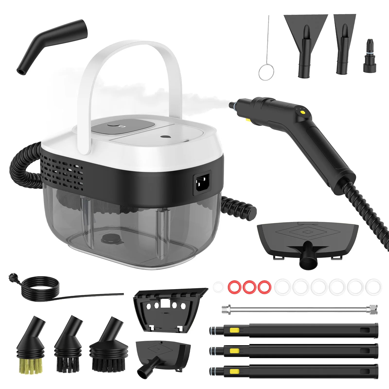 Tragbarer Dampfreiniger 2500W, Klimaanlagen-Reinigungsmaschine 1600ML, Reiniger für Dunstabzugshauben, Haushaltsgeräte, Autoscheiben