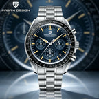 PAGANI DESIGN Orologio da Polso al Quarzo con Vetro Zaffiro, Cronografo Sportivo Impermeabile 10 Bar, Acciaio Inossidabile 316L