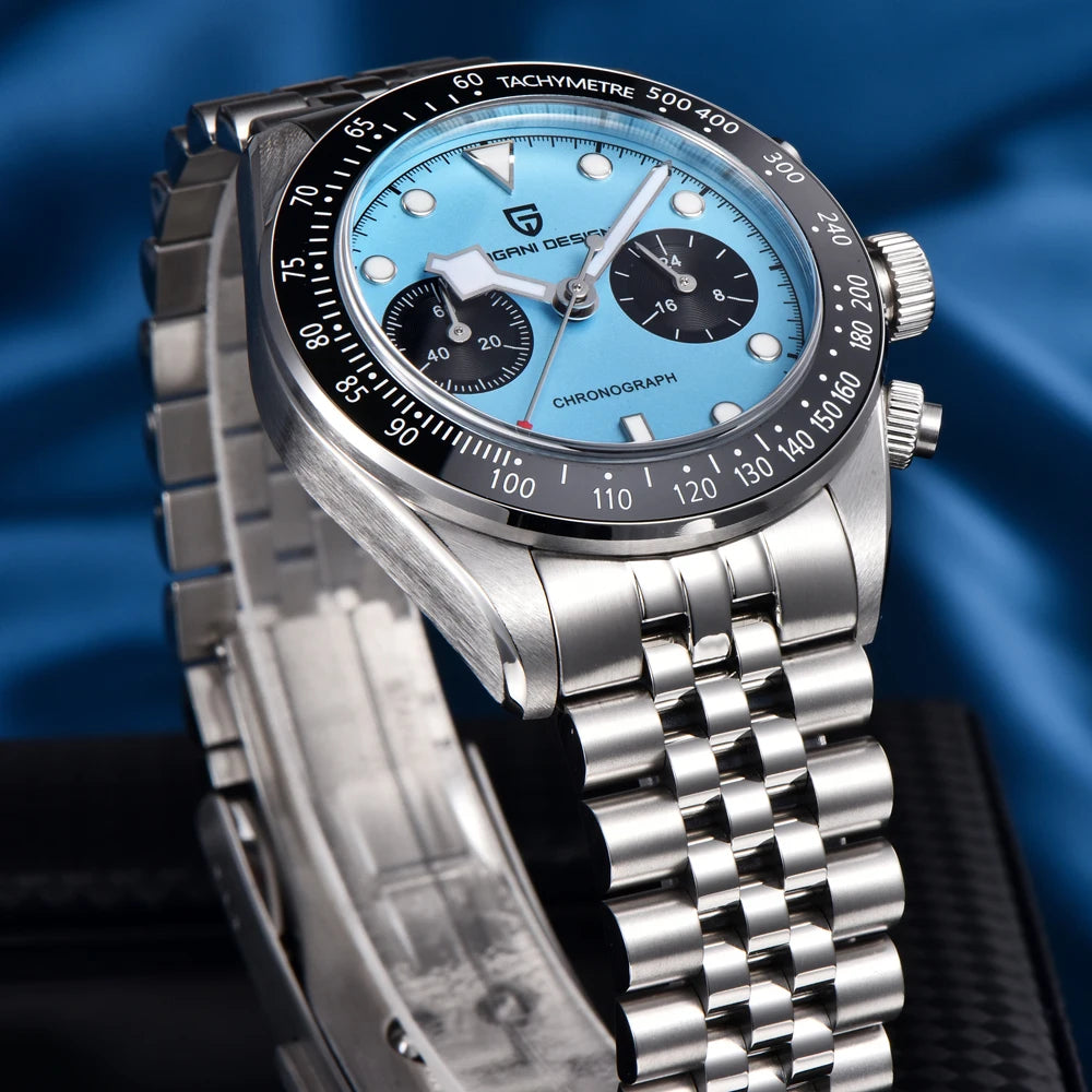 Nuovo orologio da uomo PAGANI Retro DESIGN, orologio al quarzo di lusso, cronografo di velocità, vetro zaffiro, luminoso, resistente all'acqua, regalo per uomo