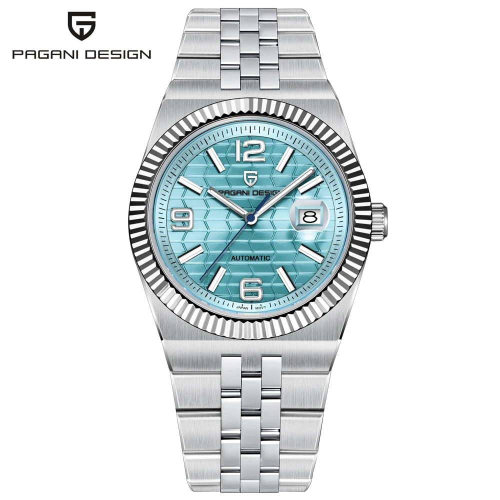 PAGANI DESIGN Herrenuhren, hochwertige Luxus-Automatikuhren, Miyota-Uhrwerk, mechanische Armbanduhren, AR-Saphirglas, Edelstahl, wasserdicht, leuchtend, stilvolles Geschenk für Herren