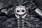 PAGANI DESIGN Orologio da polso al quarzo cronografo uomo, modello Panda, vetro zaffiro, impermeabile 10 bar