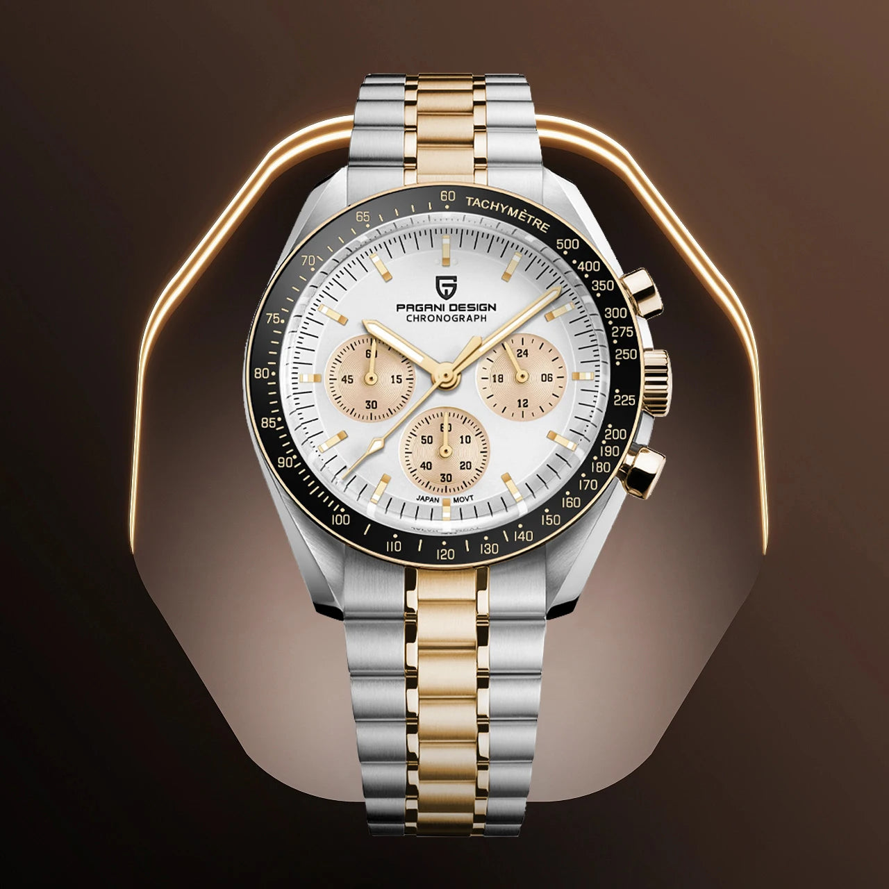 PAGANI DESIGN Orologio al Quarzo da Uomo in Acciaio Inossidabile Modello PD1701