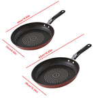 Padella Antiaderente Diamantata 24/26cm, con Rivestimento in Titanio per Rapida Conduzione del Calore, Riduzione dell'Olio, per Induzione