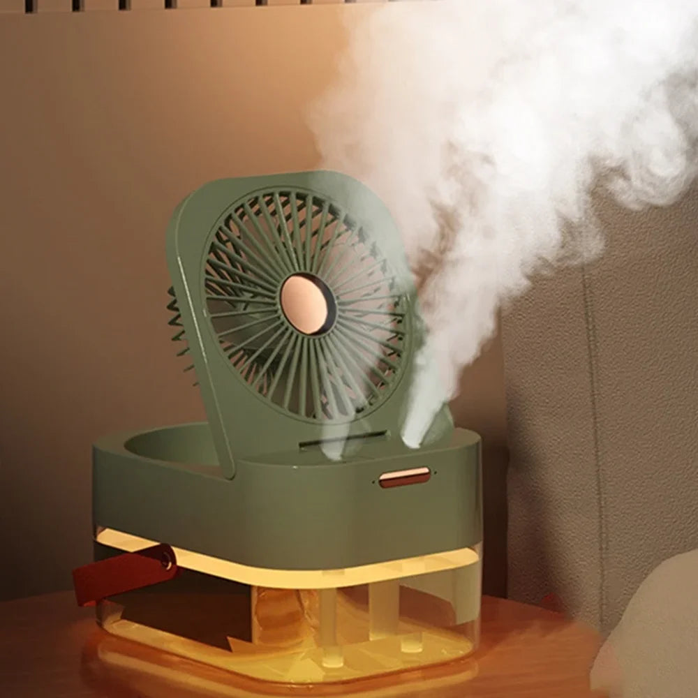 3-in-1-Ventilator mit Luftbefeuchter und Lichtprojektion für eine frische und hydrierte Umgebung