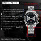 Nuovo Orologio da Uomo PAGANI Panda DESIGN 2026, Orologio Cronografo Sportivo di Lusso al Quarzo, Vetro Zaffiro AR, Luminoso e Impermeabile