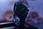 PAGANI DESIGN Orologio da Polso Uomo Luna Quarzo Cronografo Acciaio Inox Nero