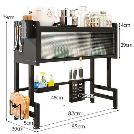 85 cm sopra il lavello stendibiancheria con coperchio Scaffale scolapiatti regolabile di grande capacità per piatti da cucina Ciotole Utensili