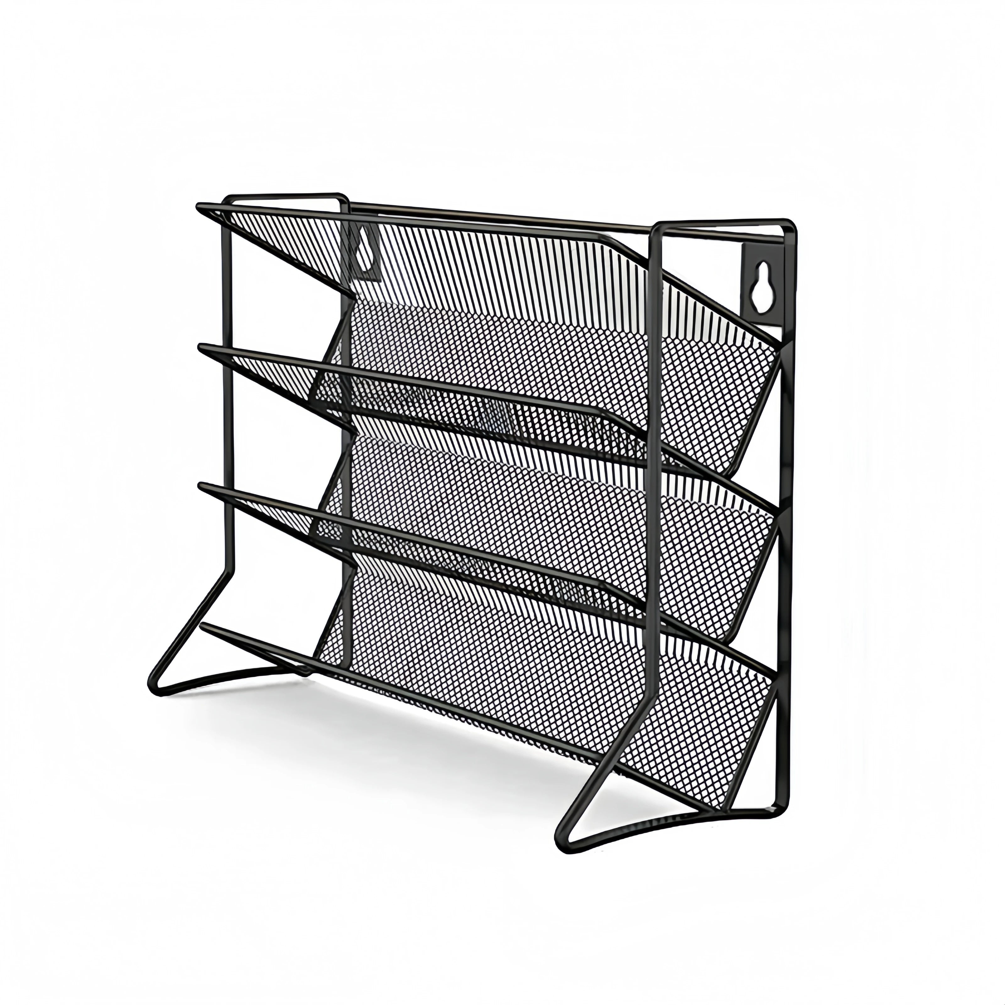 Scaffale portaoggetti da cucina a 4 livelli in acciaio al carbonio, da parete, per barattoli di spezie, antiscivolo, da tavolo e da parete, doppio uso