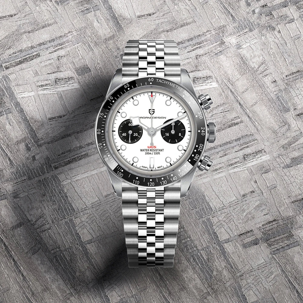 Orologi da uomo PAGANI DESIGN Panda VK34, cronografo sportivo, orologio di lusso da uomo, vetro zaffiro AR, vetro ceramico luminescente, regalo per uomo