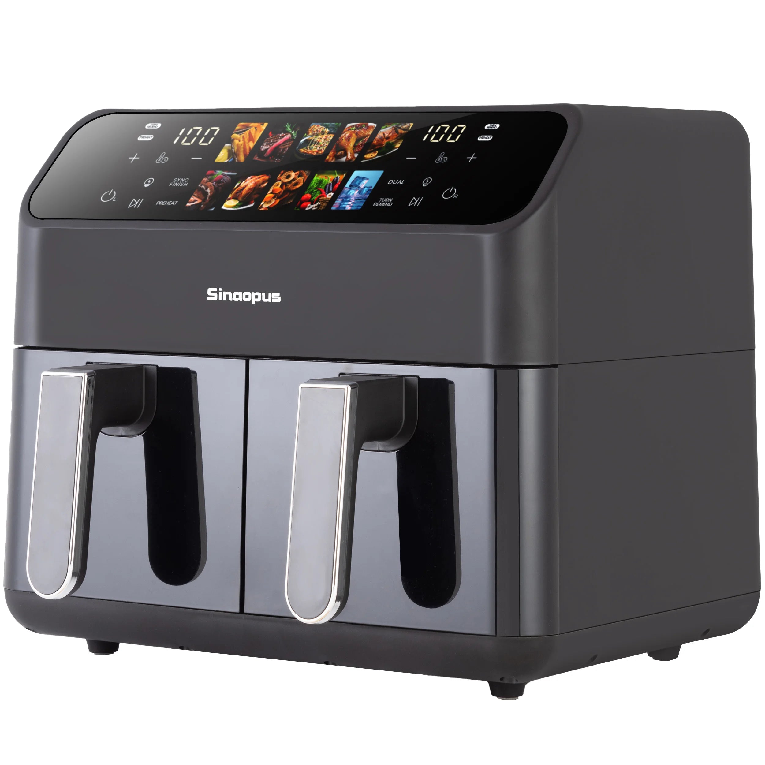 Friggitrice ad Aria Calda Senza Olio da 9L con Doppio Cestello e Finestra - Kitchen