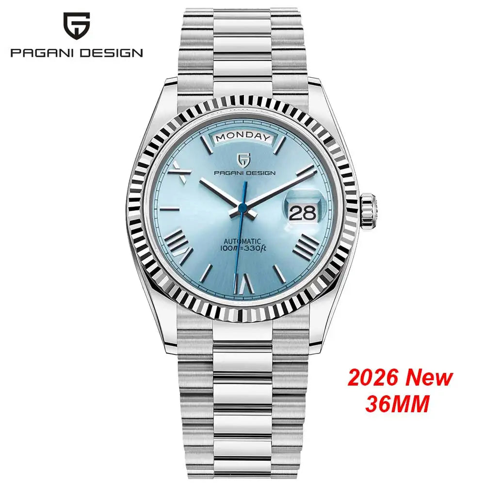 Nuovo Orologio PAGANI DESIGN 2026 con Fasi Lunari, Orologio al Quarzo di Lusso Dorato, Cronografo Sportivo da Uomo VK63, Impermeabile, Vetro Zaffiro AR, Orologio da Polso Luminoso con Ghiera in Ceramica, Cassa in Acciaio Inos