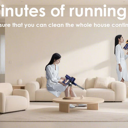 Cordless Vacuum Cleaner, 55Kpa, for Home, 50-Minute Runtime, Lightweight, Self-Standing, Cordless Stick Vacuum Cleaner