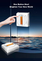 Liectroux HCR-10 Ultradünner Fensterputzroboter mit Ultraschall-Wassersprühfunktion, Fensterputzroboter, Haushalts-Fensterwischer, Trocken- und Nassreinigung, KI-Pfadplanung