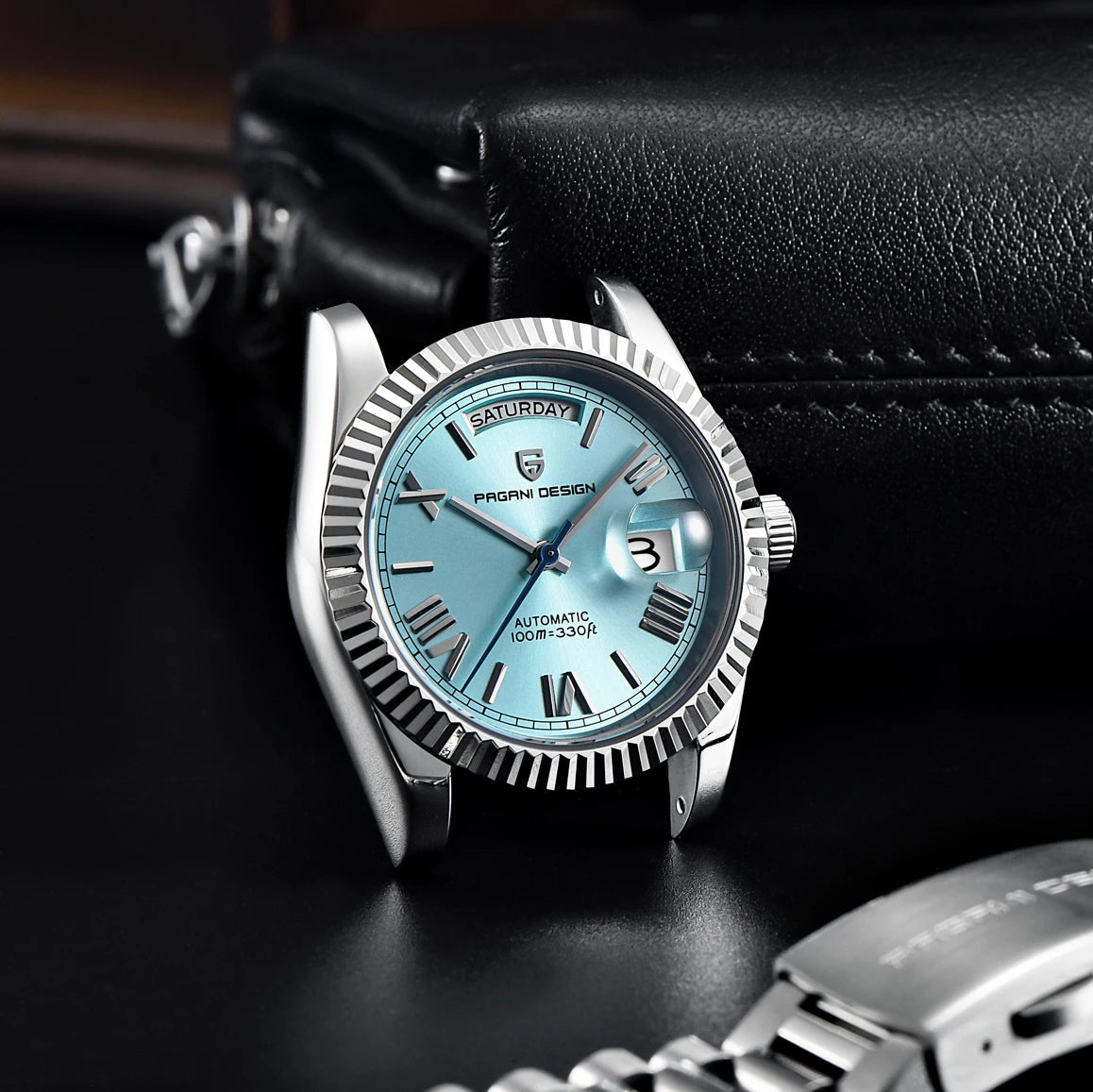 PAGANI DESIGN DD36 2026 Herrenuhren Neue Automatikuhr mit Datums- und Wochentagsanzeige, mechanische Herrenarmbanduhr mit AR-Saphirglas, Herrenuhr aus 316L-Edelstahl, ST16 Uhrwerk, qua