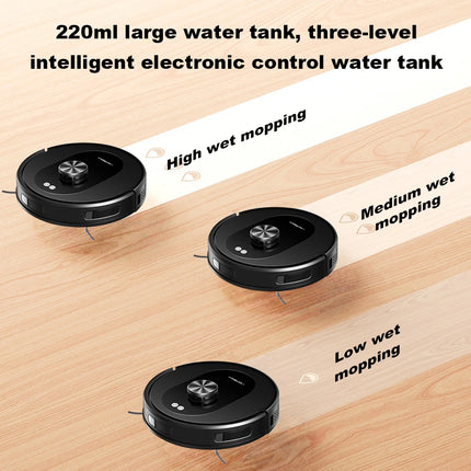 Liectroux T9 Robot Vacuum and Mop with LDS Navigation, 6500Pa Powerful Suction, Auto-Empty Station, Multi-Floor Mapping, Carpet Boost, Tangle-Free Brushes, 2.4/5GHz WiFi