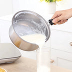 3er-Set antihaftbeschichteter Edelstahl-Töpfe für Induktion mit Glasdeckeln, 16/18/20cm