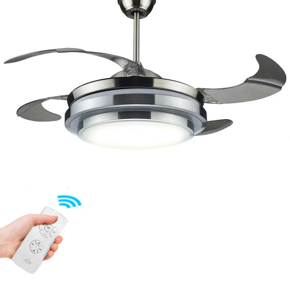 Deckenventilator 4 einziehbare Flügel DCG VECRD47TL mit Licht und Fernbedienung