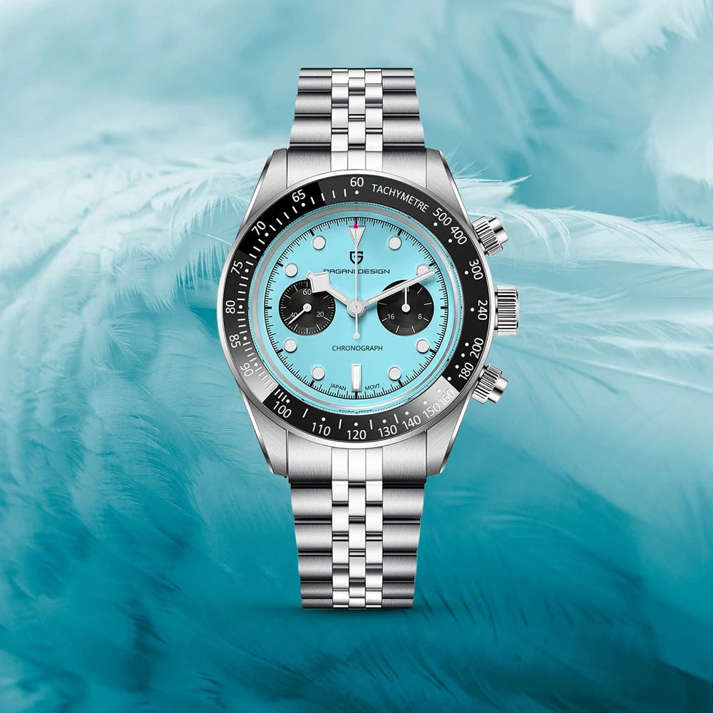 Nuovo orologio da uomo PAGANI Retro DESIGN, orologio al quarzo di lusso, cronografo di velocità, vetro zaffiro, luminoso, resistente all'acqua, regalo per uomo