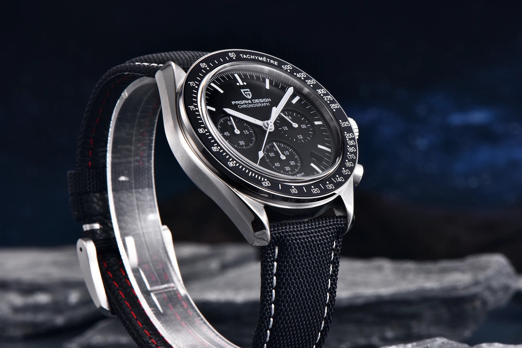 PAGANI DESIGN Orologio da Uomo al Quarzo Cronografo Modello PD-1701 Vetro Zaffiro Impermeabile 100M