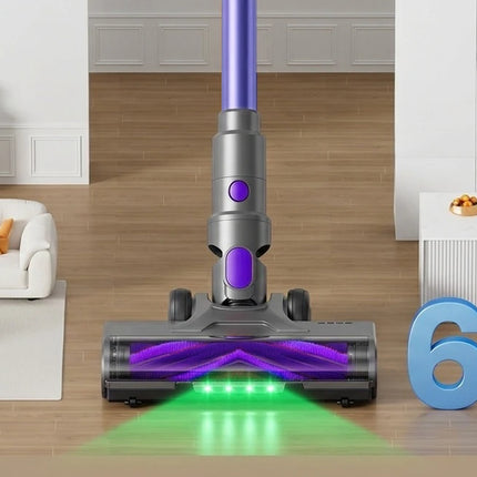 Cordless Vacuum Cleaner Blossom V20, 600W Brushless Motor, 55KPA Strong Suction, 3-Speed Adjustment, Full Touch Screen, 1.8L Large Dustbin, 8-Cell Battery, 60 Minutes Run Time, Brush for
