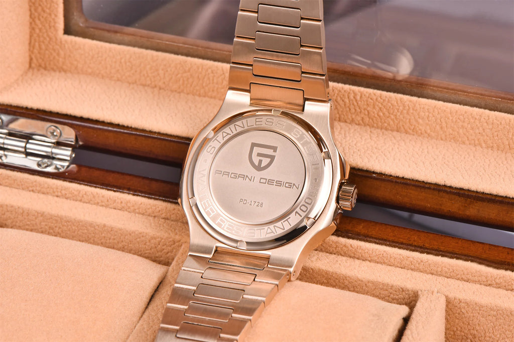 PAGANI DESIGN 2026 Neue Herren Luxus-Automatikuhr, mechanische Armbanduhr aus Edelstahl mit Saphirglas, 40MM Tonneau-Zifferblatt