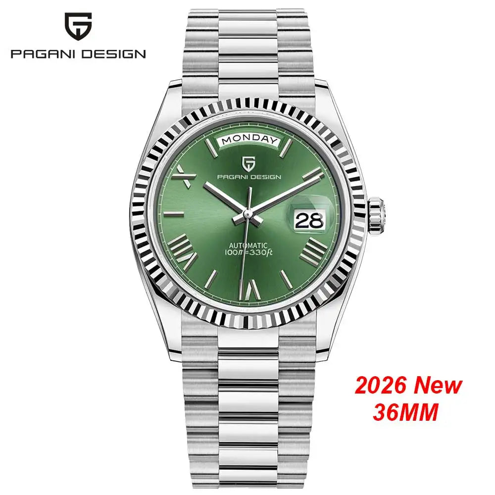 Neuer PAGANI DESIGN Herrenuhren, luxuriöse Automatikuhr für Herren, mechanische Herrenuhr, Saphirglas AR mit Datum, lokale EU-Lieferung