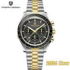 PAGANI DESIGN Orologio da Uomo al Quarzo V6 Moon Cronografo Sportivo Acciaio Inossidabile