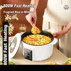 Multi-Kocher 220V Tragbarer Ein-/Doppelschicht-Elektrotopf 1,7L Antihaft-Heimküchentopf für Ramen, Knödel, Haferflocken