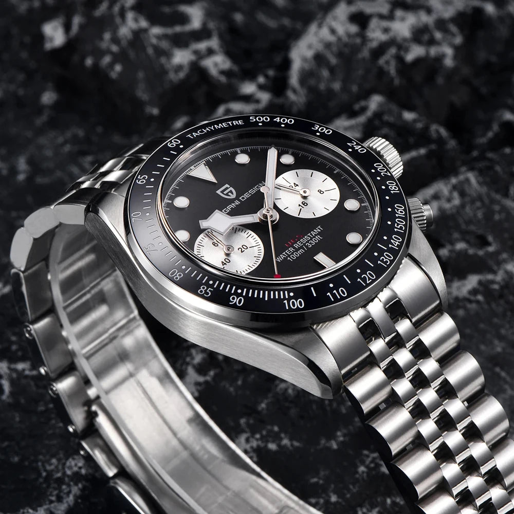 Nuovo Orologio da Uomo PAGANI Panda DESIGN 2026, Orologio Cronografo Sportivo di Lusso al Quarzo, Vetro Zaffiro AR, Luminoso e Impermeabile