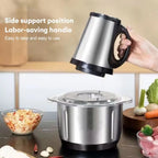 Elektrischer Fleischwolf 5L, Lebensmittelzerkleinerer, Gemüseschneider aus Edelstahl, Küchenmixer für selbstgemachtes Hunde-/Katzenfutter, Küchengerät