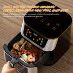 Friggitrice ad Aria 2800W 12L in Acciaio Inossidabile con Touchscreen