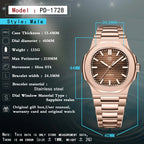Nuovo Orologio da Uomo di Lusso PAGANI DESIGN 2026 Rosa Oro ST6 Automatico Meccanico con Protezione Luminosa e Vetro Zaffiro AR - Regalo Perfetto