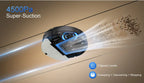 Teendow D10S Max 2600mAh Saug- und Wischroboter mit Selbstentleerungsstation 4500Pa Starke Saugkraft 3L Staubbeutel Intelligente Kartierung