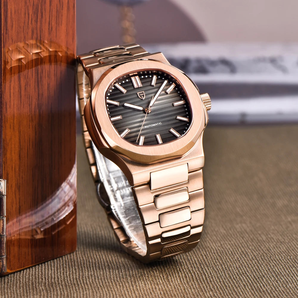 PAGANI DESIGN Orologio da uomo 40MM automatico meccanico lusso oro