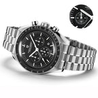 PAGANI DESIGN Orologio al Quarzo da Uomo PD1701 con Fasi Lunari e Cronografo