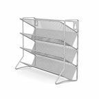 Scaffale portaoggetti da cucina a 4 livelli in acciaio al carbonio, da parete, per barattoli di spezie, antiscivolo, da tavolo e da parete, doppio uso