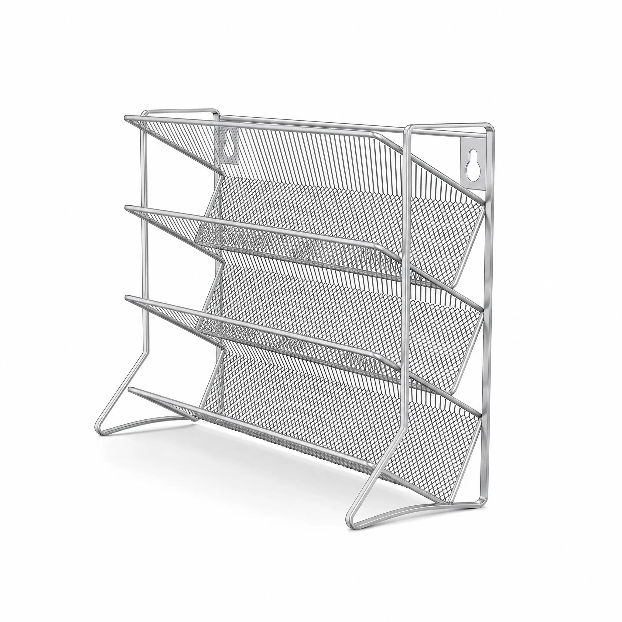 Scaffale portaoggetti da cucina a 4 livelli in acciaio al carbonio, da parete, per barattoli di spezie, antiscivolo, da tavolo e da parete, doppio uso