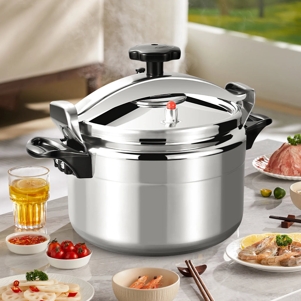 7-Liter-Aluminiumlegierung-Druckkochtopf, Haushalts-Druckkochtopf für die Küche, nur für Gasherde, explosionsgeschützter Topf zum schnellen Kochen von Fleisch und Reis