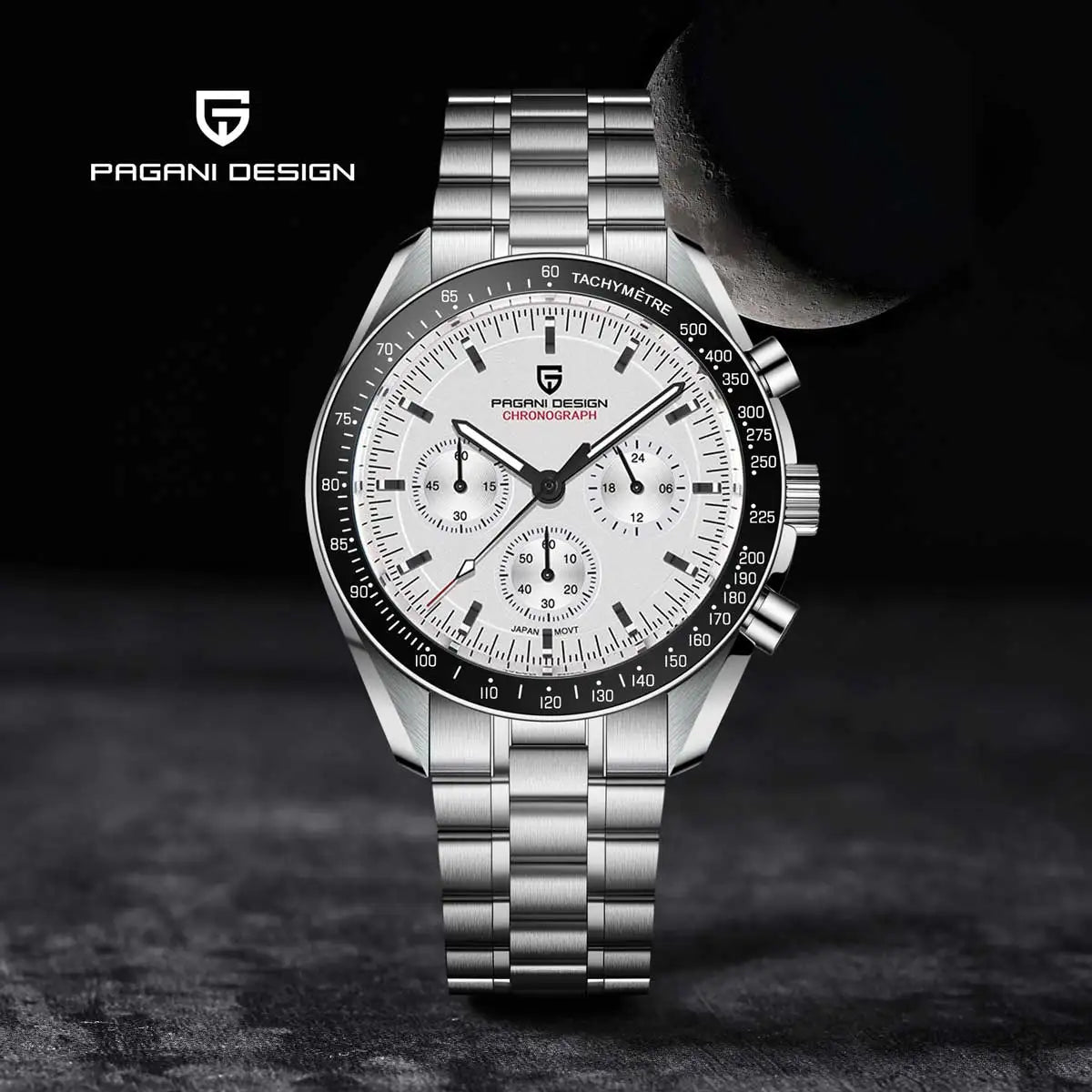 PAGANI DESIGN Nuovo PD1701 Orologio da Uomo di Lusso al Quarzo Cronografo Sportivo con Vetro Zaffiro Impermeabile Spedizione Locale