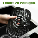 Sinaopus 2000W XXL 9L Doppelkorb-Heißluftfritteuse Multifunktions-Luftfritteuse mit LED-Touchscreen Timer Automatische Kochprogramme