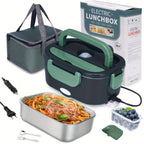 Elektrischer Speisewärmer 60W 1,5 L 4-in-1 für Auto (12 V/24 V/110V/220 V) für LKW, Camping und Arbeit