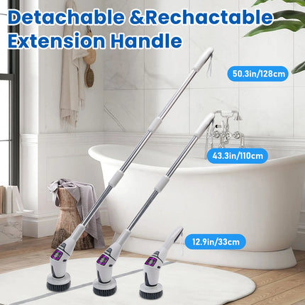 Spazzola Elettrica per Pulizia 10in1, Multifunzione, Senza Fili, per Cucina, Bagno e Auto