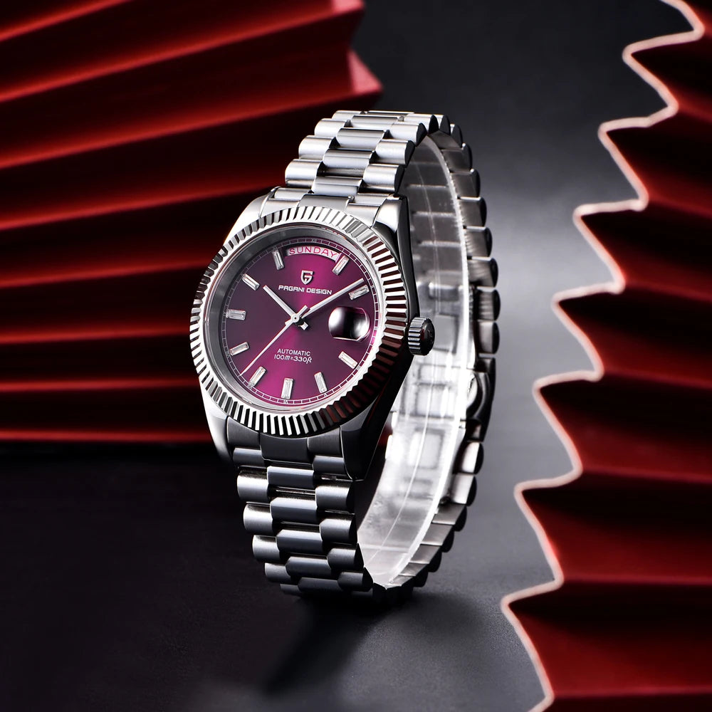 PAGANI DESIGN Orologio Automatico da Uomo DD40 Acciaio Inossidabile Impermeabile Vetro Zaffiro Modello PD1783