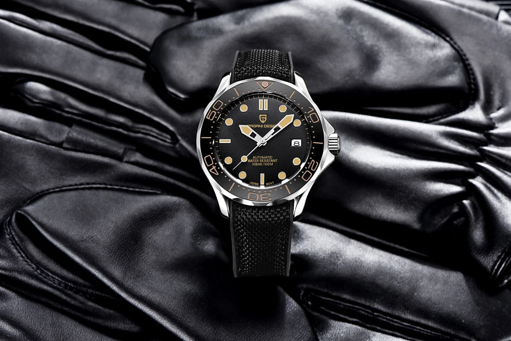 PAGANI DESIGN Orologio Automatico Retrò per Uomo, Acciaio Inossidabile, Modello PD1667