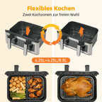 Friggitrice ad Aria 8.5L 2000W con Doppio Cestello e Touchscreen LED