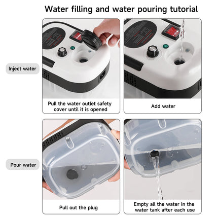 Handheld Steam Cleaner 2500W, High-Temperature Steam Cleaning Machine, Jet Washer for Home, Car, and Kitchen