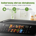 Sinaopus Friggitrice ad Aria 9L Doppio Cestello 2000W con Display LED 2 Zone Cottura