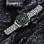 PAGANI DESIGN Orologio da Polso al Quarzo con Vetro Zaffiro, Cronografo Sportivo Impermeabile 10 Bar, Acciaio Inossidabile 316L