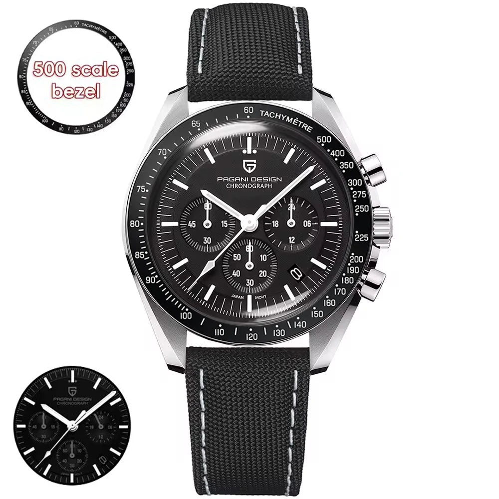 PAGANI DESIGN Orologio da Polso al Quarzo Uomo Modello PD-1701 Cronografo Vetro Zaffiro