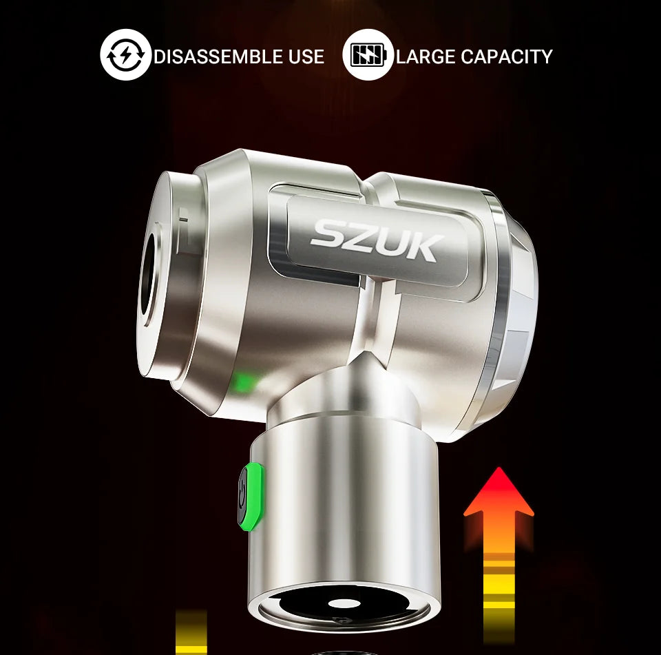 SZUK Neuer kabelloser Auto-Staubsauger, tragbarer Handstaubsauger, Mini-Gebläse mit LED-Licht, leistungsstarker Akku-Staubsauger
